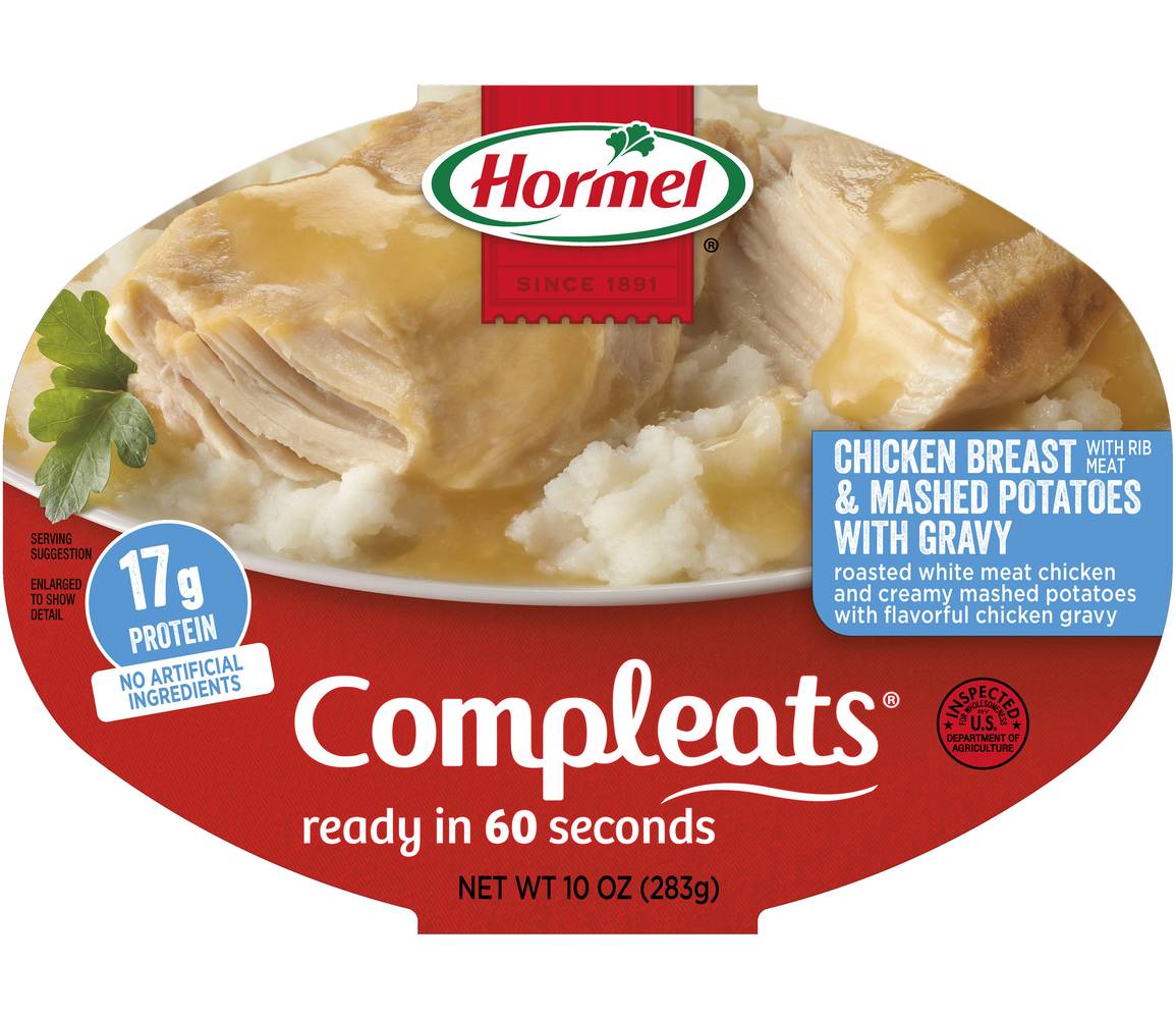 Hormel Compleats Chicken Breast & Mashed Potatoes With Gravy (10 oz)
