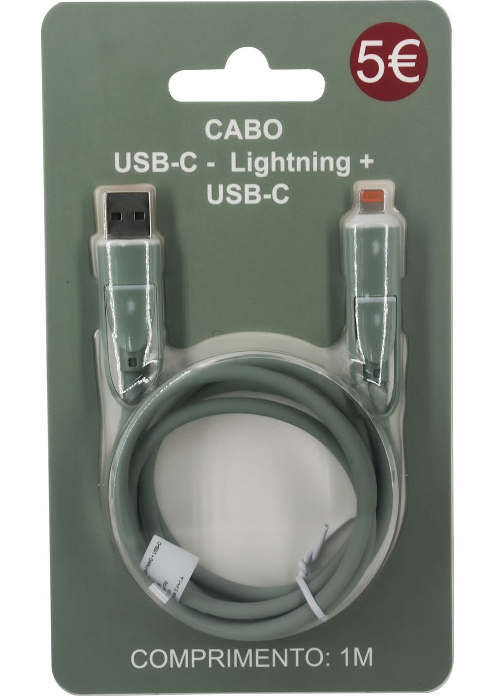 Cabo De Telémovel Multi Verde Fusion