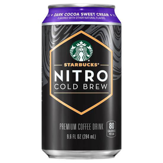 Starbucks Nitro Cold Brew Dark Cocoa Sweet Cream Coffee (9.6 fl oz)