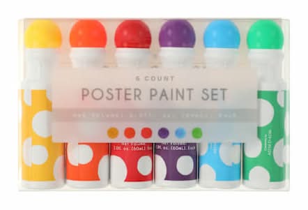 Poster Paint Set 6-Pack