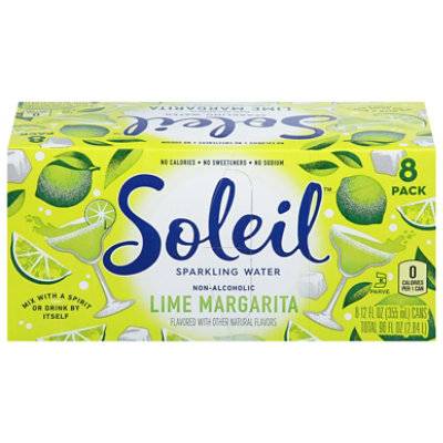 Soleil Water Sparkling Margarita Lime 8-12 Fz
