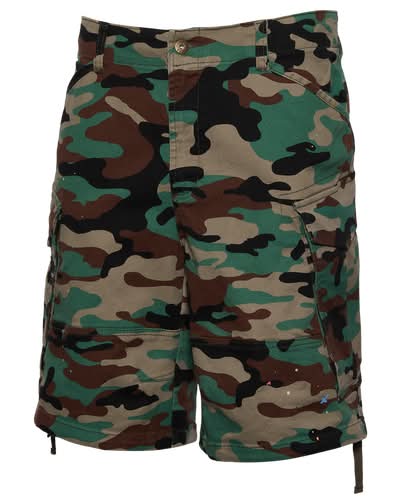 LCKR Mens Ground Team Baggy Cargo Shorts - Regiment Camo Size 32