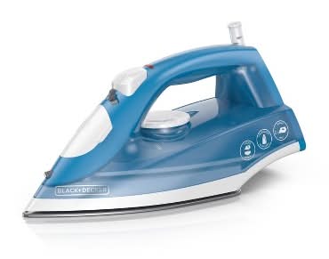 BLACK+DECKER Steam Iron Box, Blue-White