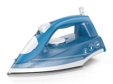 BLACK+DECKER Steam Iron Box, Blue-White