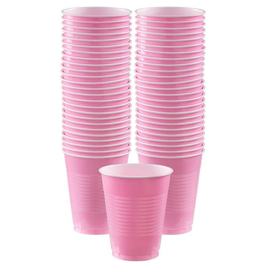 Party City Plastic Cups (pink)