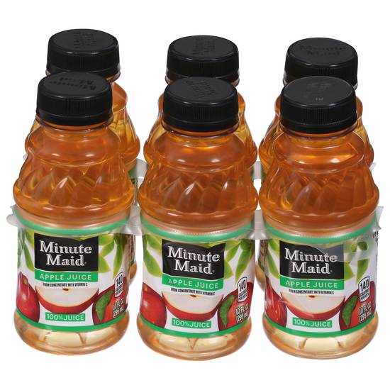 Minute Maid 100% Apple Juice (6 ct, 10 fl oz)