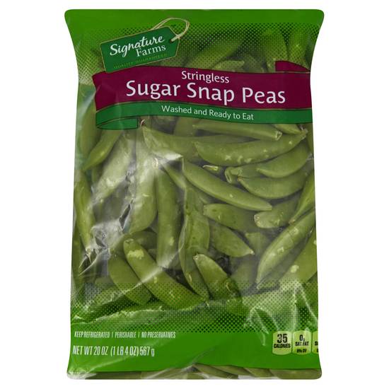 Signature Farms Stringless Sugar Snap Peas (20 oz)