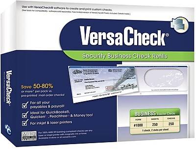 Versacheck Uv Secure Business Security Check on Top (8.5" x 11")