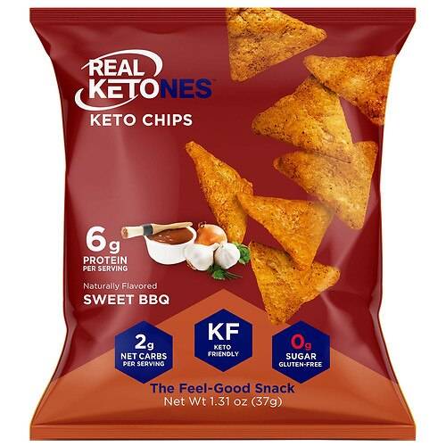 Real Ketones Keto Chips Sweet BBQ - 1.31 oz
