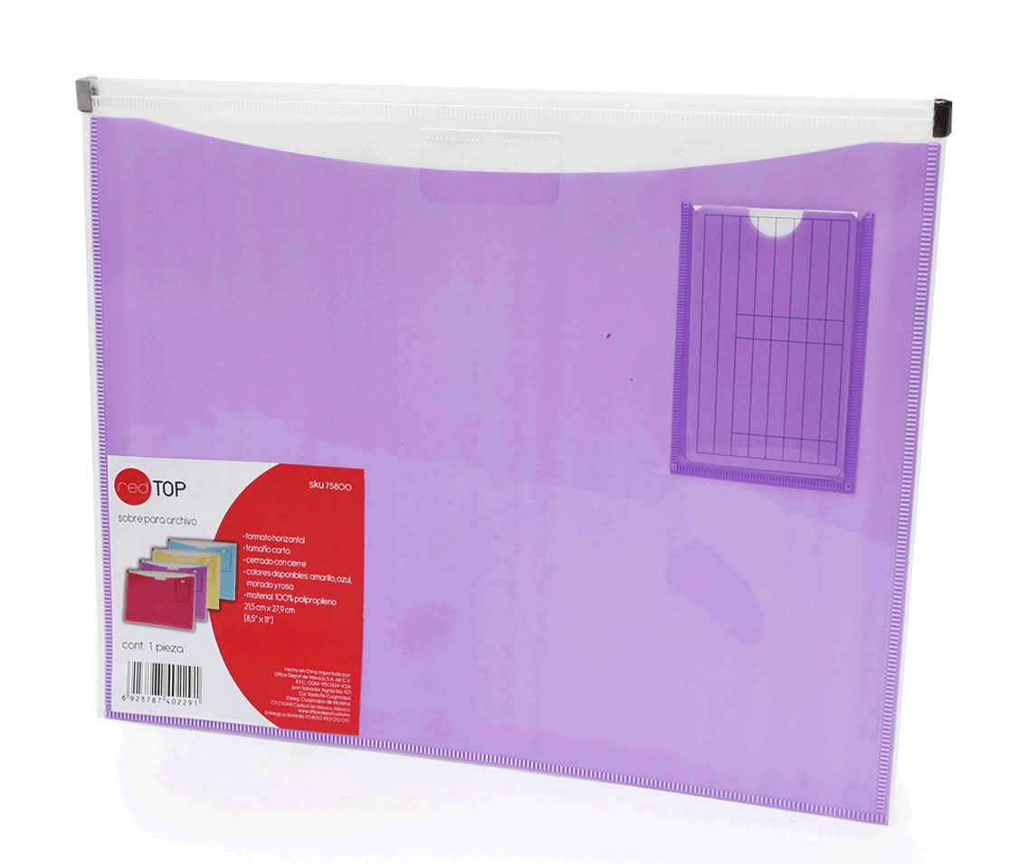 Red Top · Sobre de plástico carta (10 g)