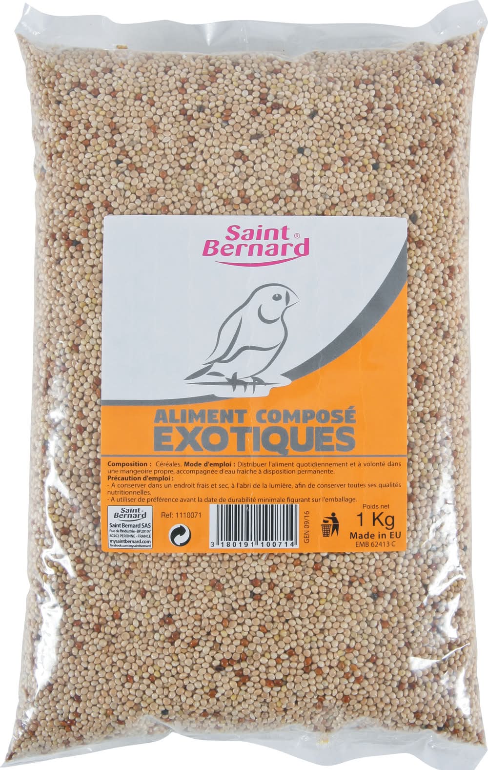 Saint Bernard - Aliment compose exotique sac (1kg)