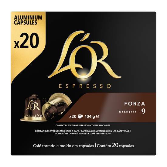 L'or espresso forza café capsules intensité  (20 pcs)