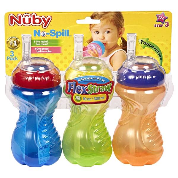 Nuby No-Spill Cup With Flex Straw