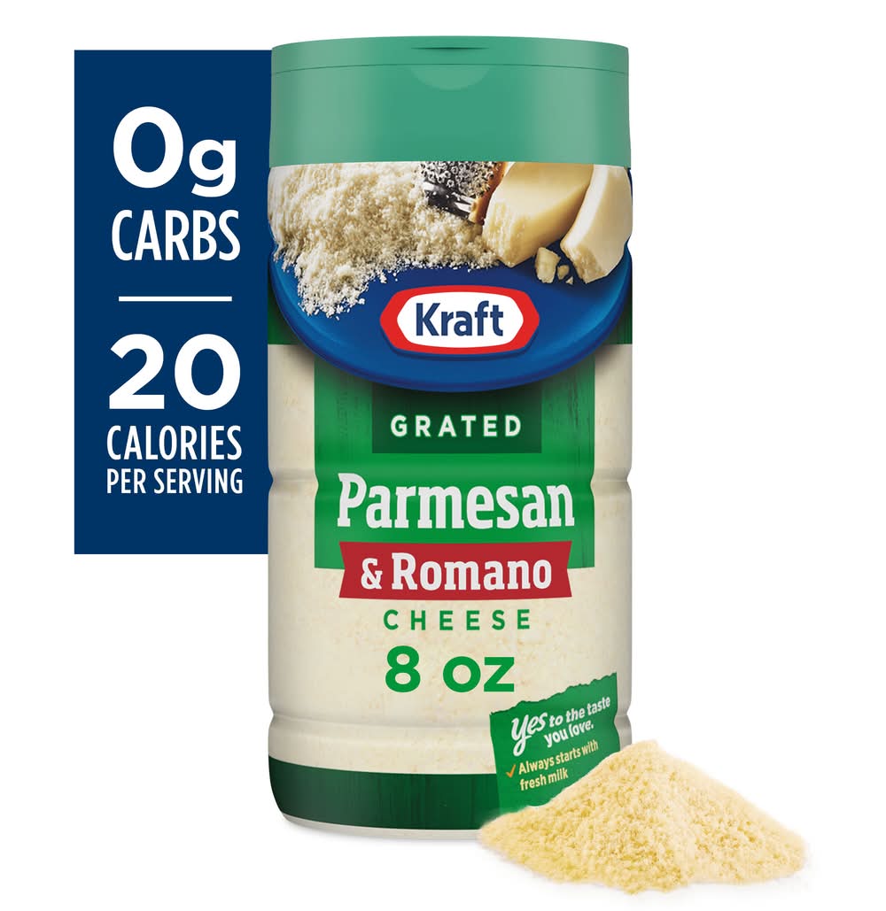 Kraft Grated Parmesan & Romano Cheese (8 oz)