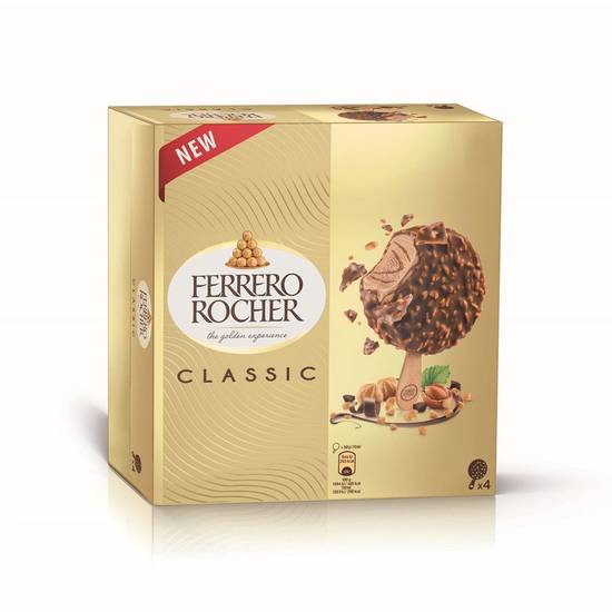 Glace à la noisette et au chocolat au lait Ferrero Rocher x4