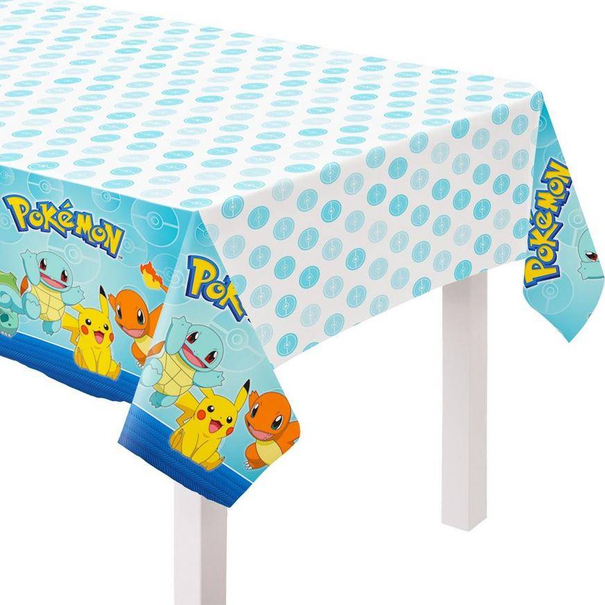 Party City Classic Pokemon Table Cover (54x96in/assorted)