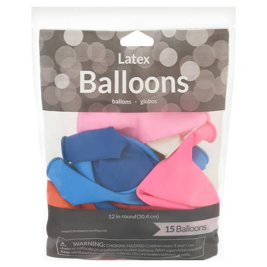 Creative Converting Latex Balloons, (15 cts)