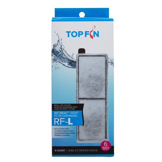 Top Fin® Retreat™ RF-L Filter Cartridges (Size: 6 Count)