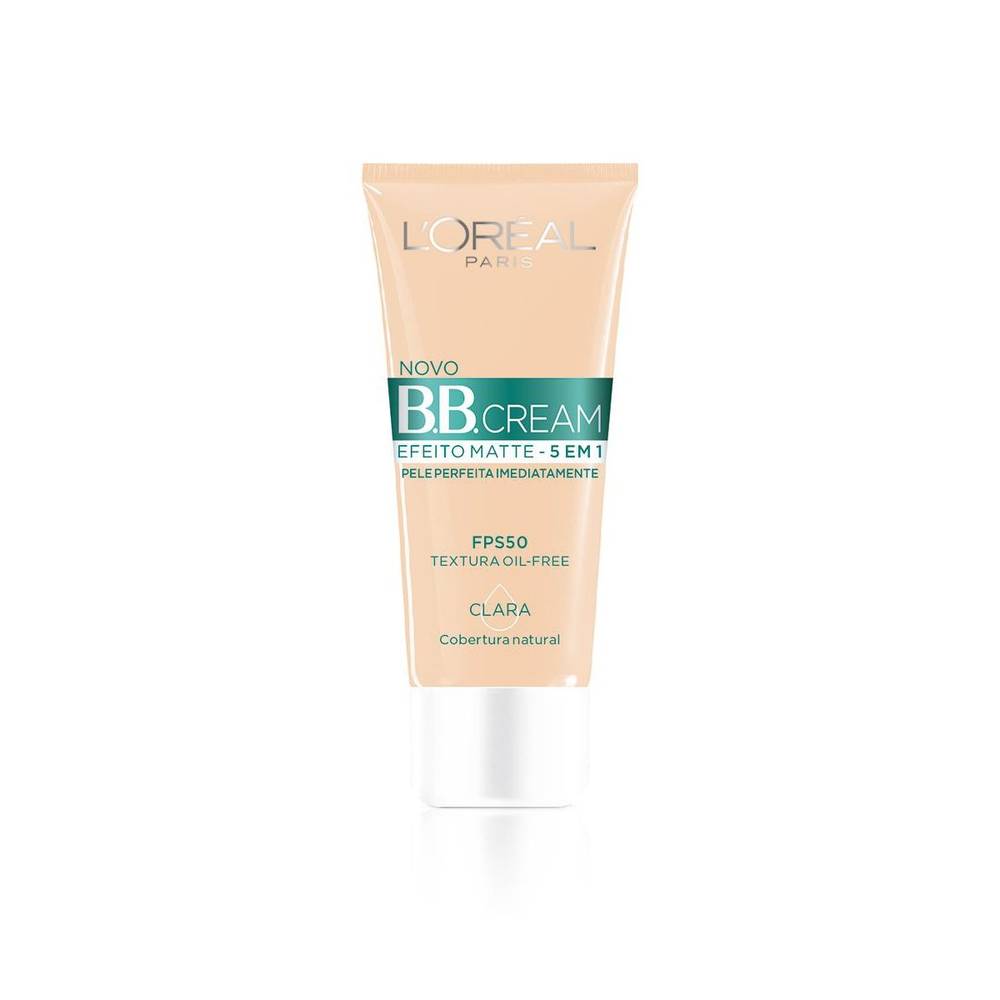 L'oréal paris b.b. cream efeito matte 5 em 1 clara oil-free (30ml)