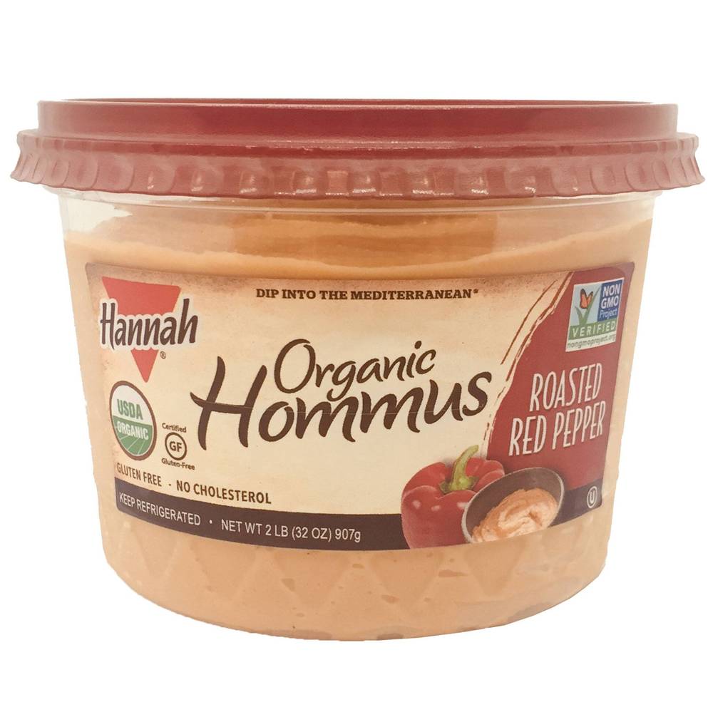 Hannah Organic Roasted Red Pepper Hommus, 32 oz