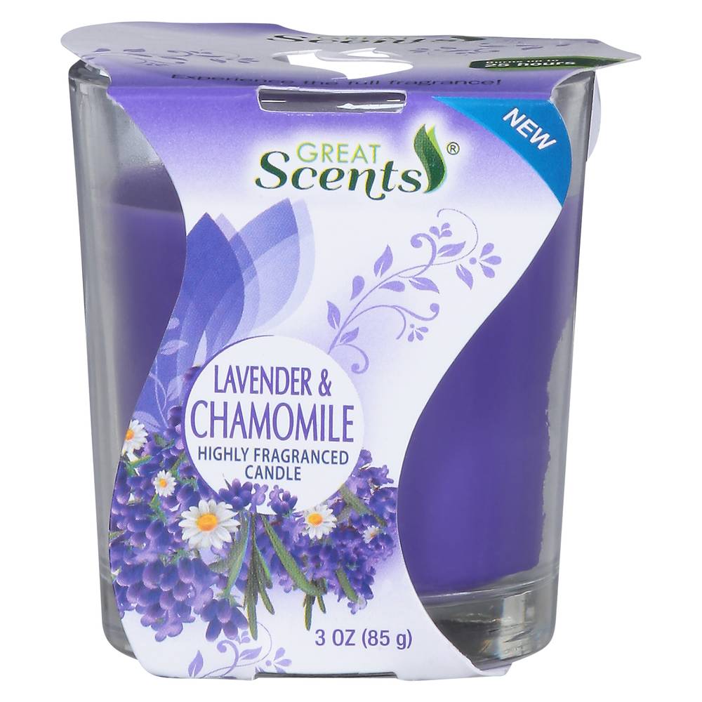 Great Scents Lavender & Chamomile Candle (3 oz)