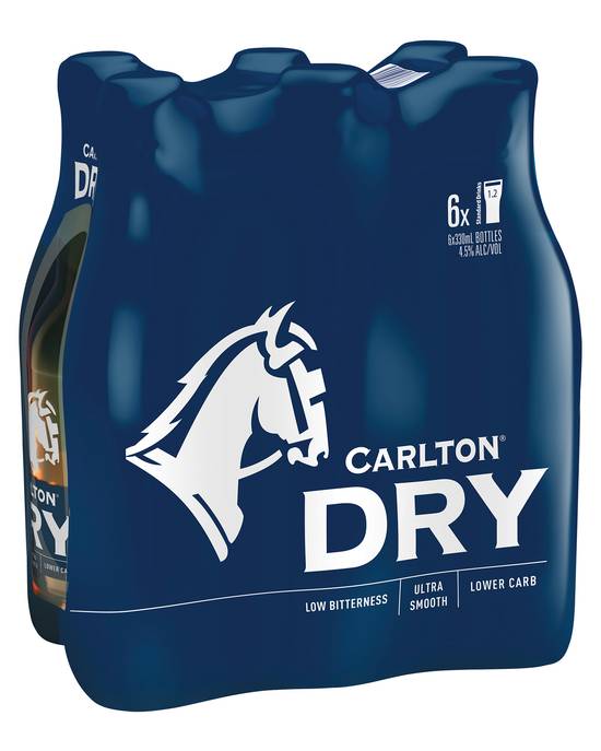 Carlton Dry Bottle 6x330ml