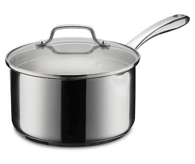 Cuisinart Classic Stainless Steel Pour Saucepan With Straining Lid, 3.5 in