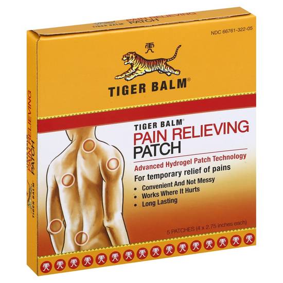 Pain Relieving Patch Tiger Balm 5 ct