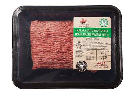 Your fresh market bœuf haché maigre halal mon marché fraîcheur (450 g) - halal lean ground beef (approx 450 g)