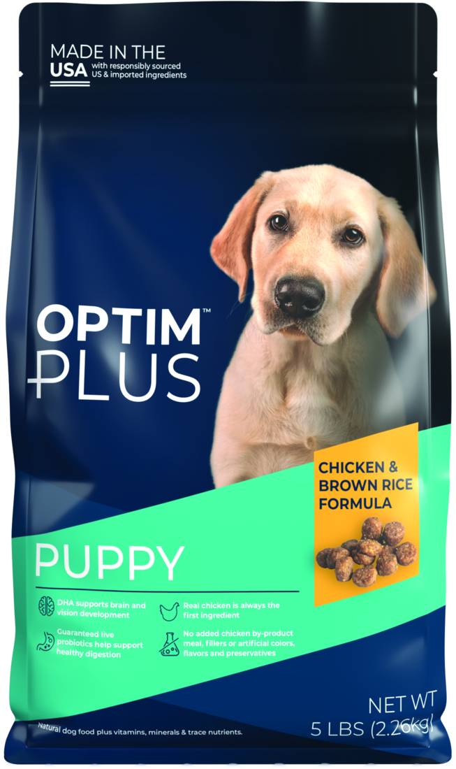 OptimPlus Chicken & Brown Rice Formula Dry Dog Food (5 lbs)