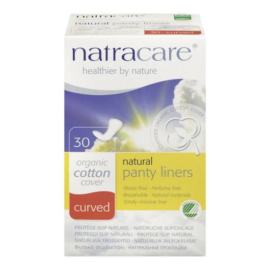 Natracare Natural Panty Liners - Curved - 30's