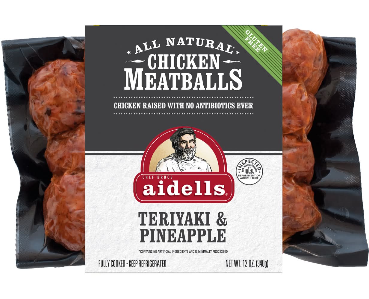 aidells Teriyaki & Pineapple Chicken Meatballs (12 oz)