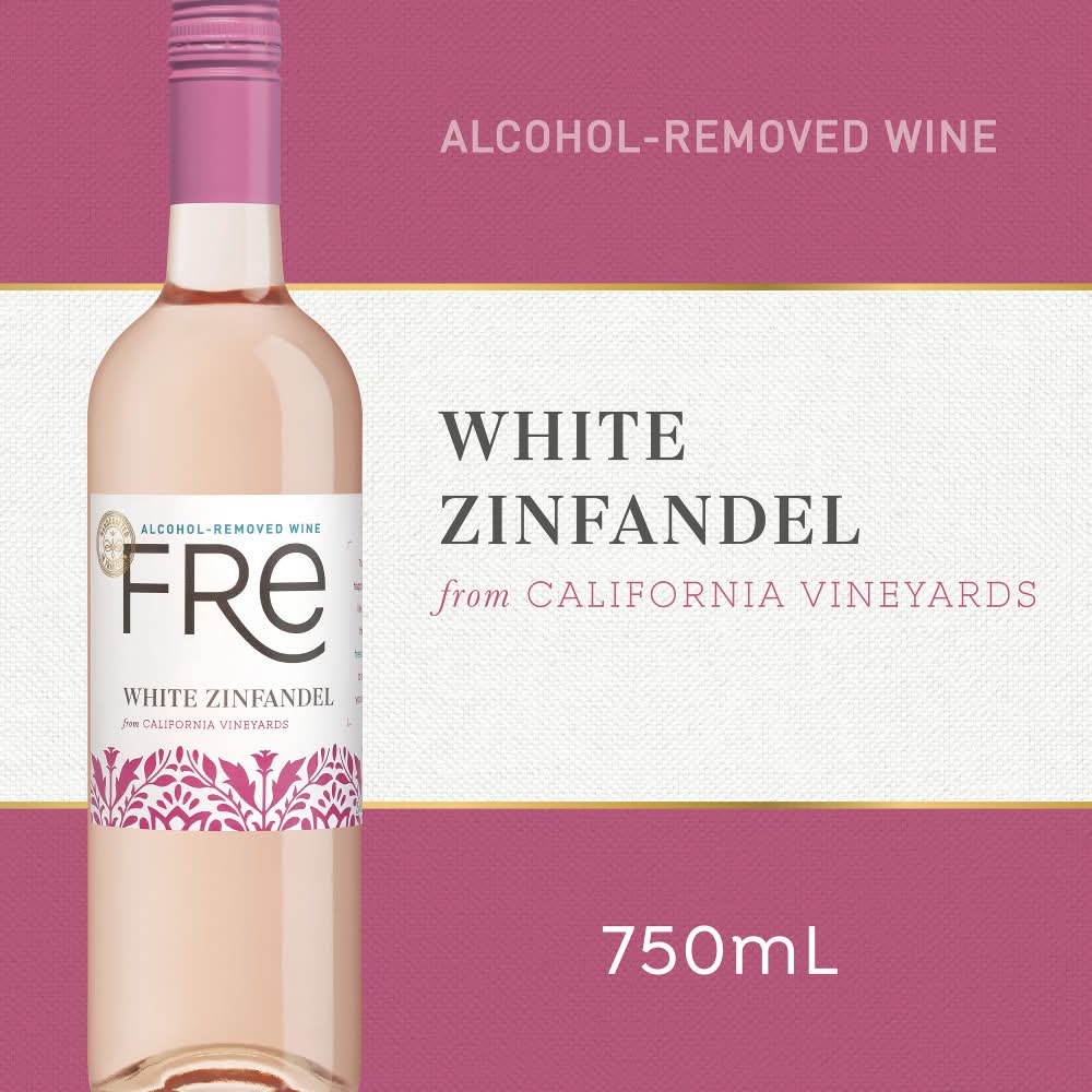 Fre White Zinfandel Alcohol-Removed Wine (750 ml)