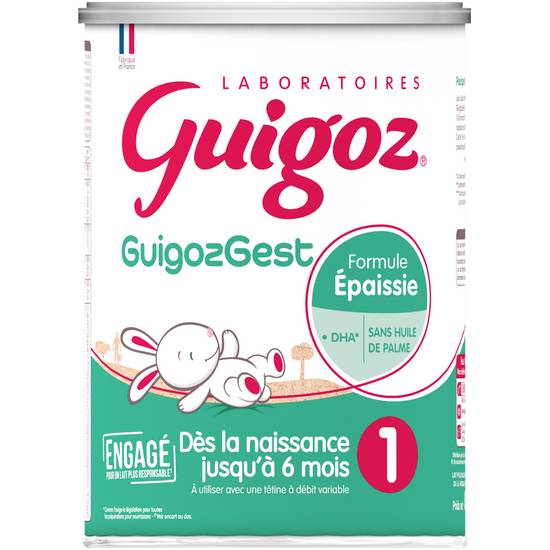 Guigoz - Lait en poudre guigozgest pour nourrissons 1er âge dès la naissance jusqu'à 6 mois