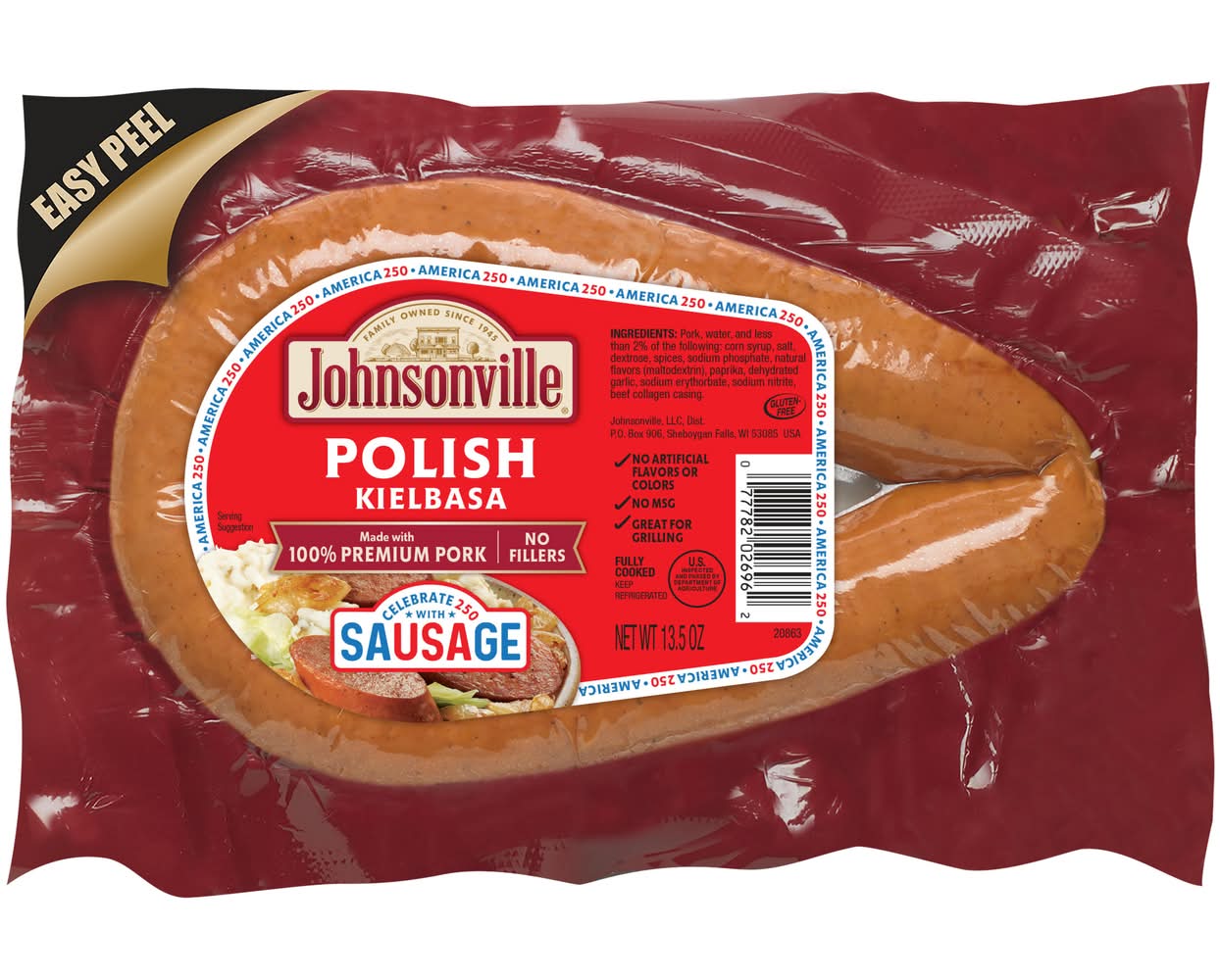 Johnsonville Polish Kielbasa With 100% Premium Pork (13.5 oz)