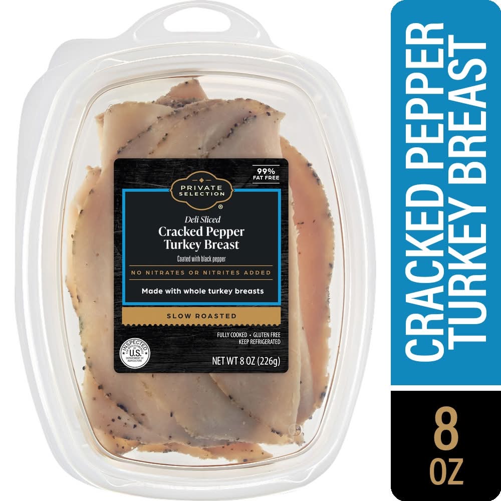 Private Selection Cracked Pepper Deli Turkey Breast Sliced (8 oz)