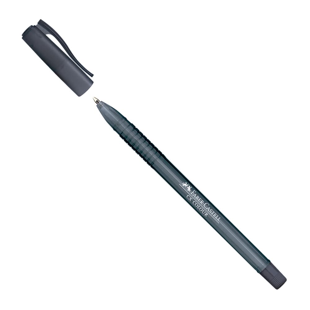 Esferográfica Colour 1mm Preto Faber Castell
