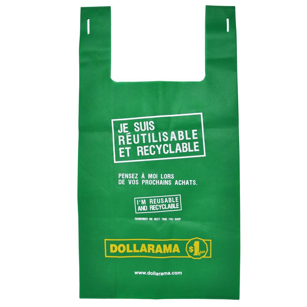 Dollarama grand sac réutilisable (74.5cm x 40cm)