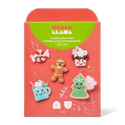 Mondo Llama Christmas Craft Sew-Your-Own Treats Ornaments Kit