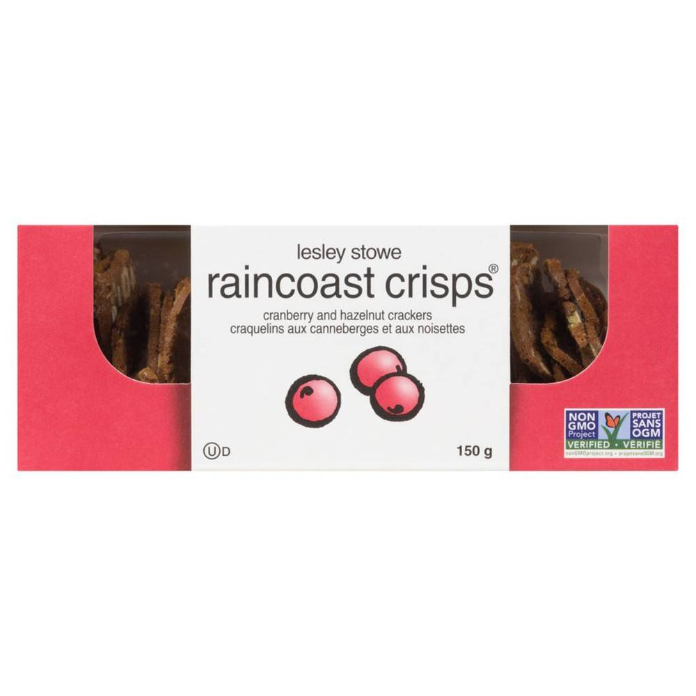 Lesley Stowe's Raincoast Crisps Cranberry Hazelnut (150 g)