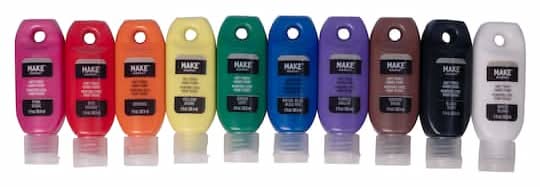 Make Market Soft Touch Fabric Paint Set, Multicolor (1 fl oz, 10 ct)