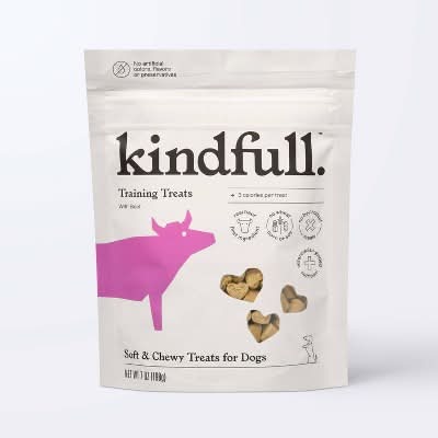 Kindfull Soft & Chewy Training Dog Treats, Beef (7 oz)