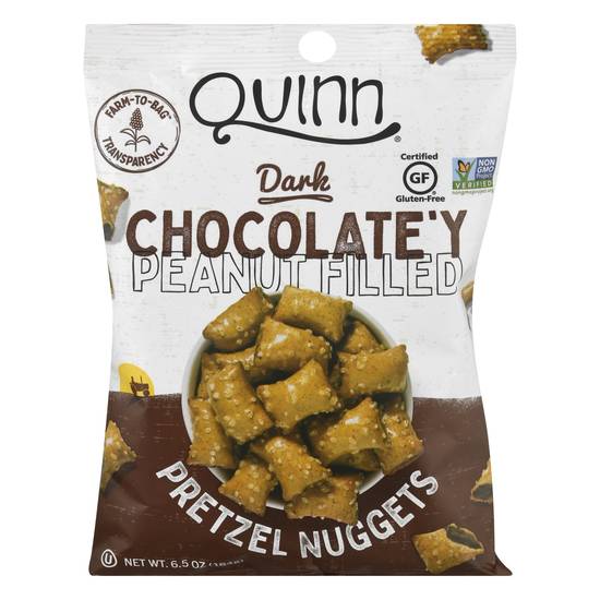Quinn Dark Chocolate'y Peanut Pretzels Nuggets