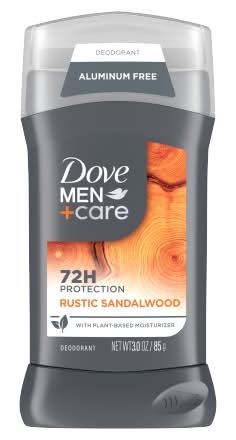 Dove Men Care 72hour Stick Aluminum Free Deodorant, Rustic Sandalwood (3 oz)