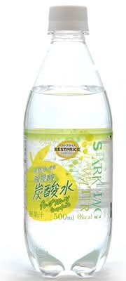 トップバリュ ベストプライス SparklingWater炭酸水 - グレープフルーツ (500mL)