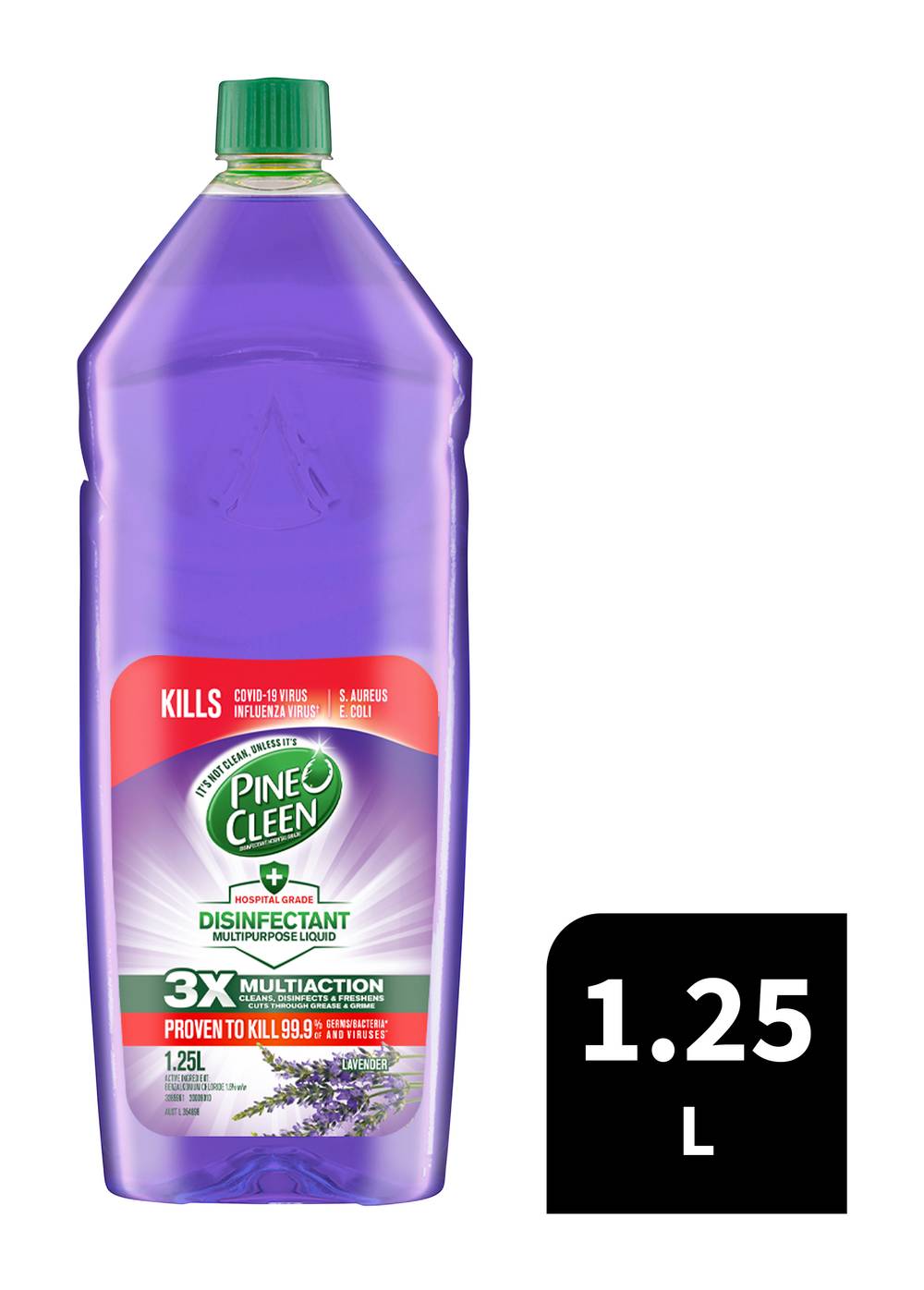 Pine O Cleen Antibacterial Disinfectant Liquid, Lavender (1.25L)