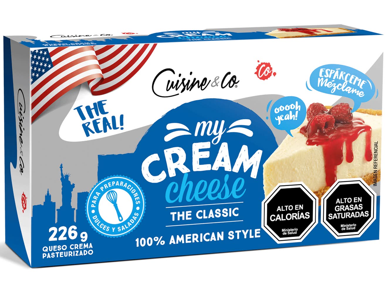 Cuisine & Co · Queso crema el clásico al estilo americano (226 g)