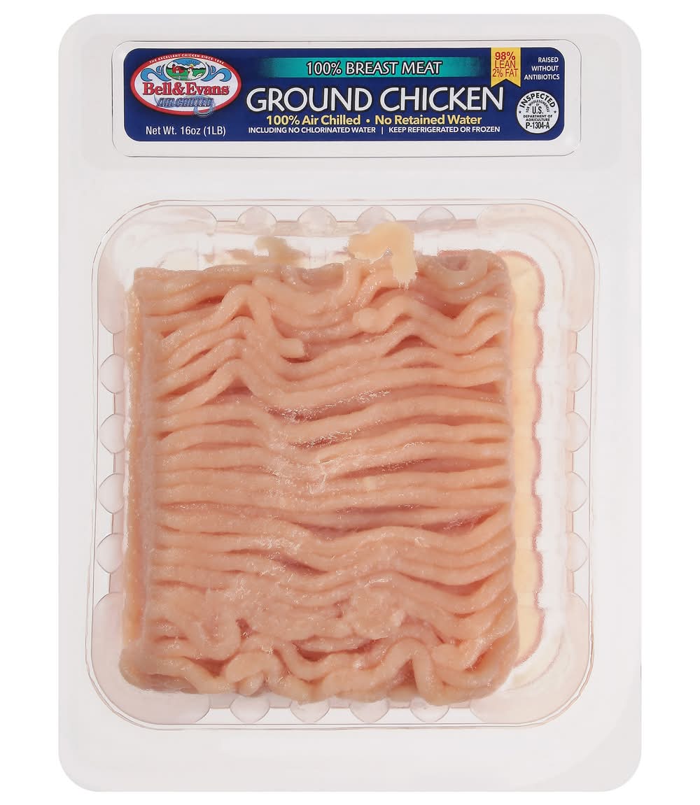 Bell & Evans 100% Breast Meat Ground Chicken (16 oz)