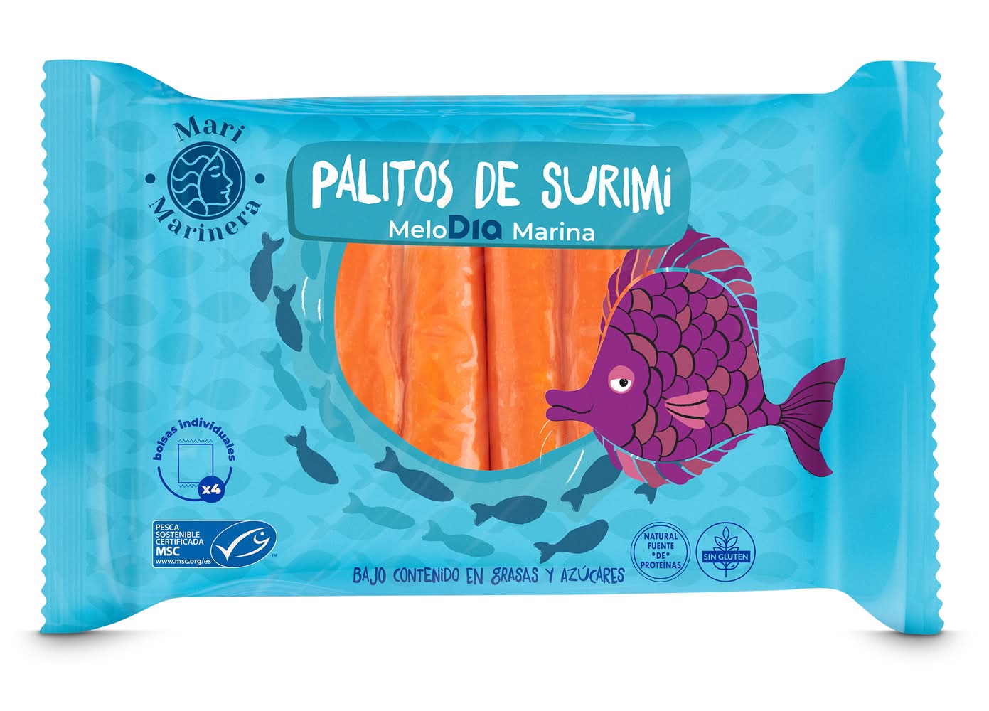 Palitos De Surimi Refrigeradas Msc Mari Marinera De Dia Bolsa 300 G