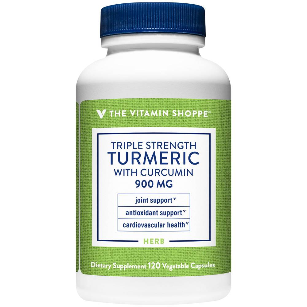 The Vitamin Shoppe Triple Strength Turmeric Vegetable Capsules